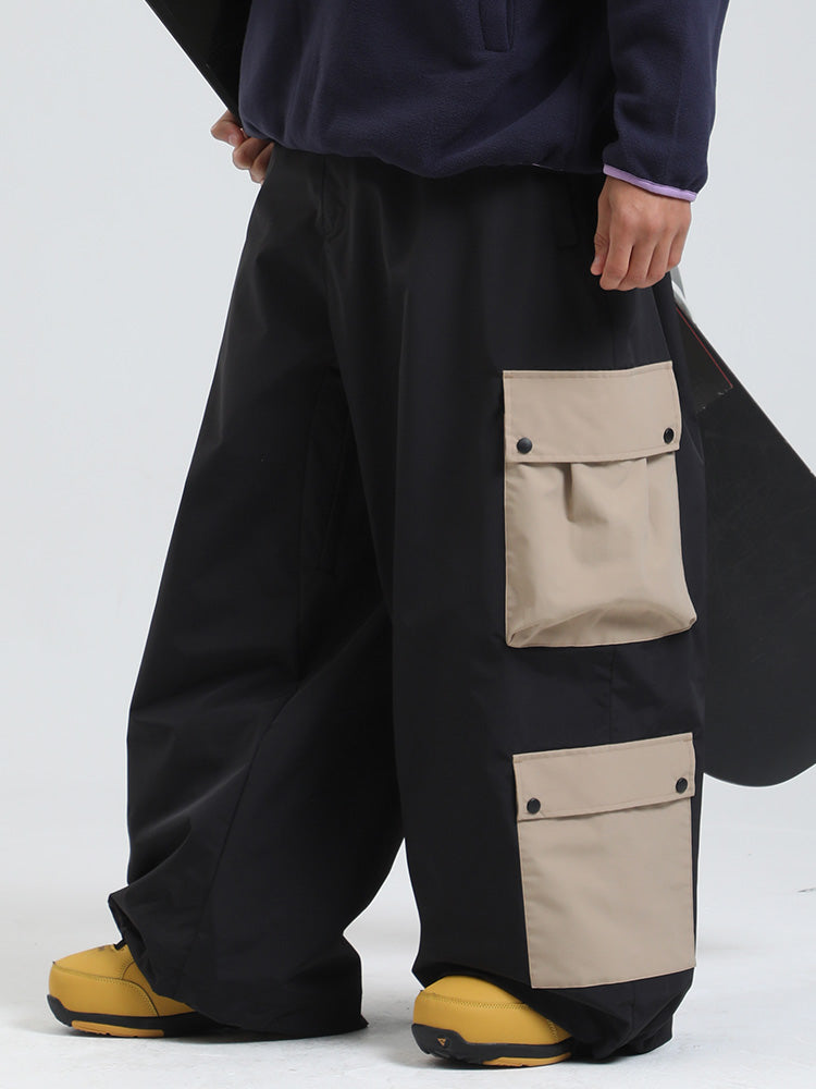Oversized Contrast Pocket Cargos