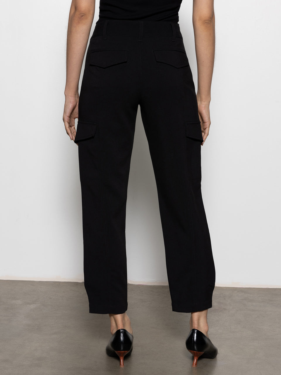 Polished Black Cargos
