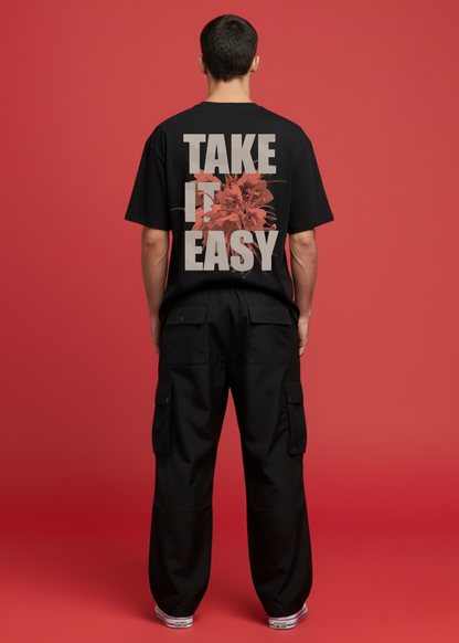 Dropshoulder Tee with Baggy Cargo Outfit