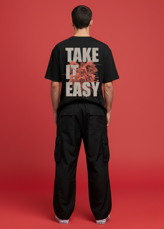 Dropshoulder Tee with Baggy Cargo Outfit