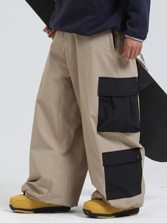 Oversized Contrast Pocket Cargos