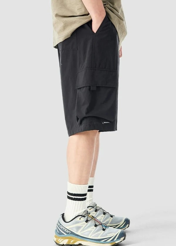 Utility Shorts with Zippered Pocket