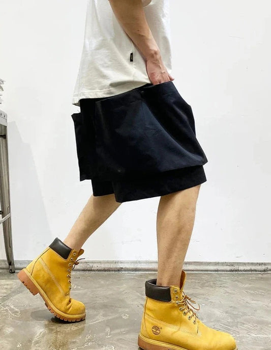 Oversized Pocket Cargo Shorts