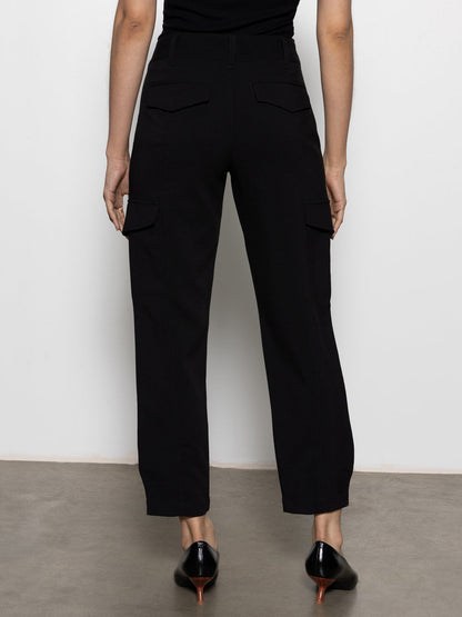Polished Black Cargos