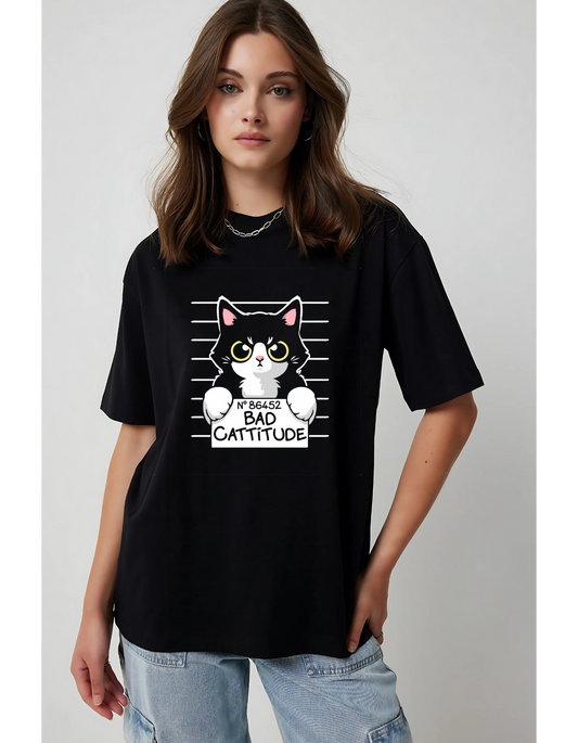 Cat Mugshot - Quirky Cat Graphic Tee
